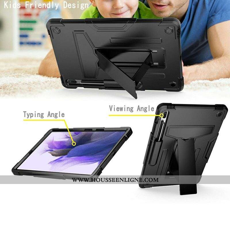 Coque Samsung Galaxy Tab S7 FE Résistante Support Pliable