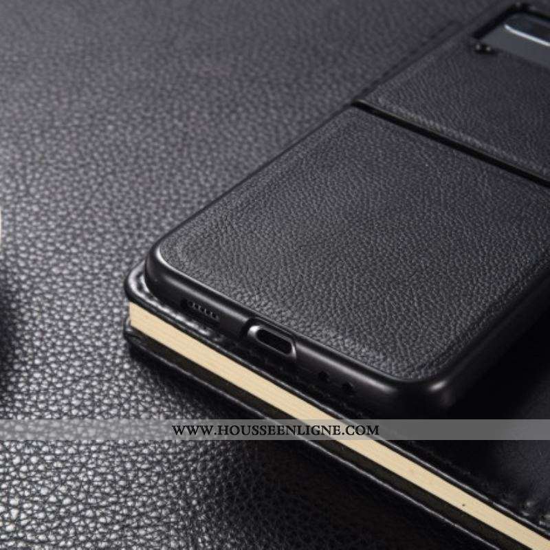 Coque Samsung Galaxy Z Flip 3 5G Véritable Cuir