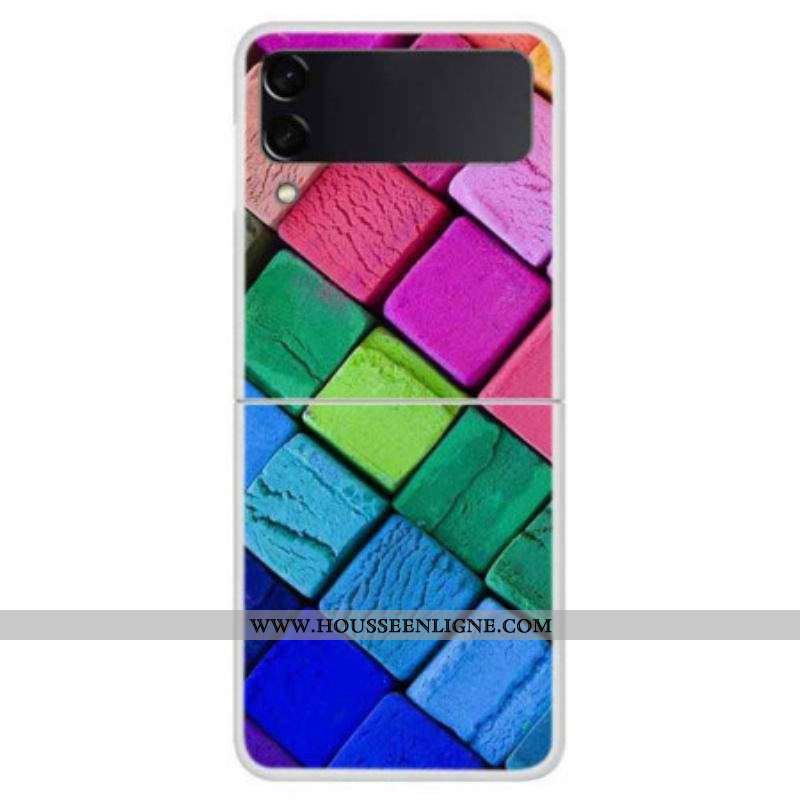 Coque Samsung Galaxy Z Flip 4 Cubes Colorés