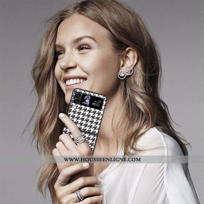 Coque Samsung Galaxy Z Flip 4 Pied de Poule