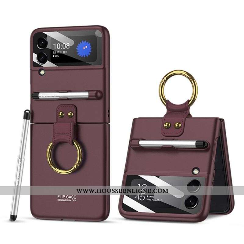 Coque Samsung Galaxy Z Flip 4 Protection Complète Porte-Stylet