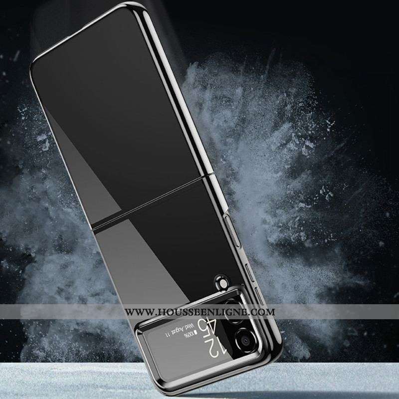 Coque Samsung Galaxy Z Flip 4 Rebords Style Métal