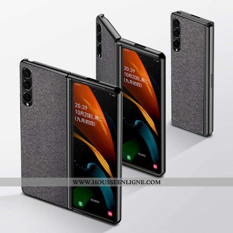 Coque Samsung Galaxy Z Fold 3 5G Effet Cuir Texturé