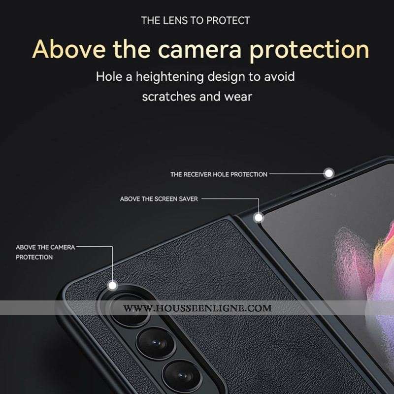 Coque Samsung Galaxy Z Fold 3 5G Simili Cuir SULADA