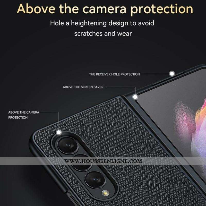 Coque Samsung Galaxy Z Fold 3 5G Simili Cuir Texturé SULADA