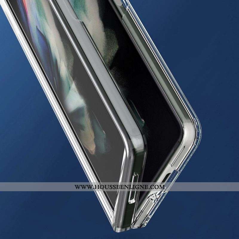 Coque Samsung Galaxy Z Fold 3 5G Transparente Rebords Colorés