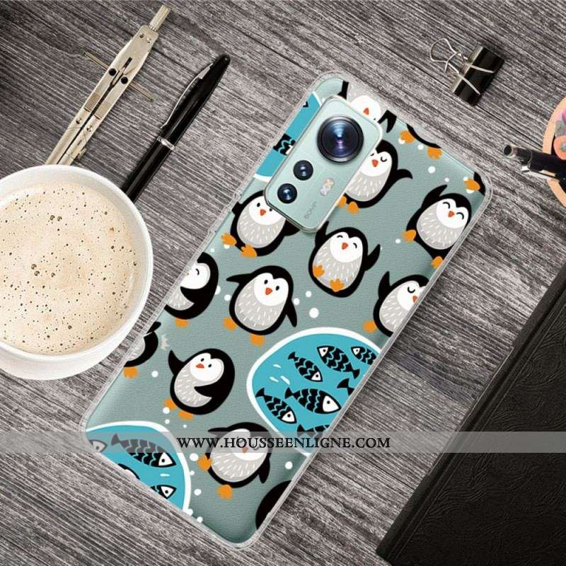 Coque  Xiaomi 12 / 12X  Pingouins et Poissons
