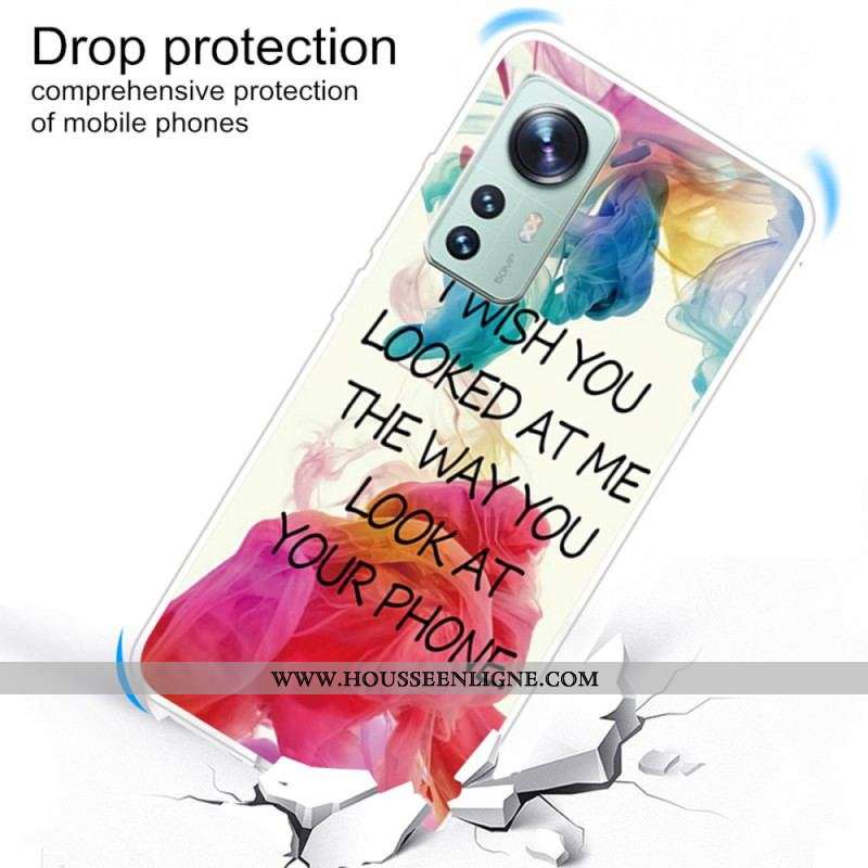 Coque Xiaomi 12 Pro Silicone I Wish You Looked at Me