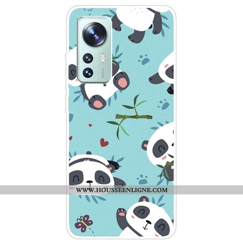Coque Xiaomi 12 Pro Silicone Tas de Pandas