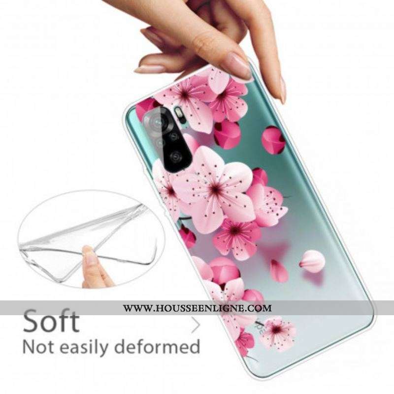 Coque Xiaomi Redmi Note 10/10S/Poco M5s Petites Fleurs Roses
