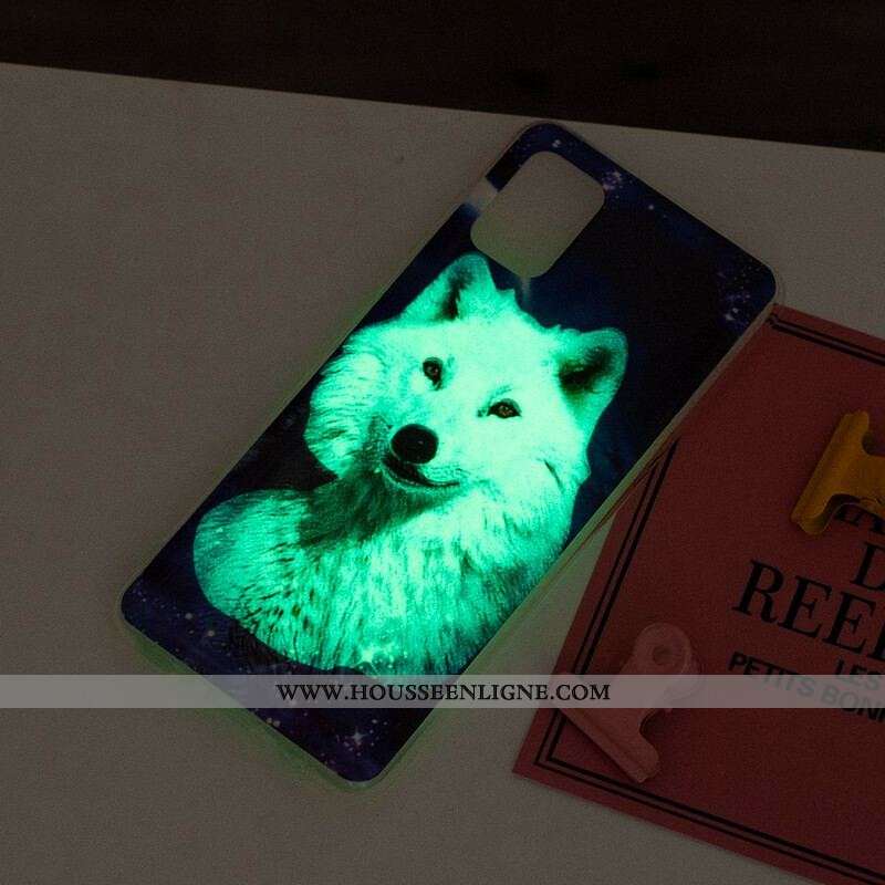 Coque Xiaomi Redmi Note 10/10S/Poco M5s Série Loup Fluorescente