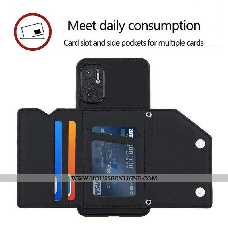 Coque Xiaomi Redmi Note 10 5G / Poco M3 Pro 5G Bandoulière Porte-cartes
