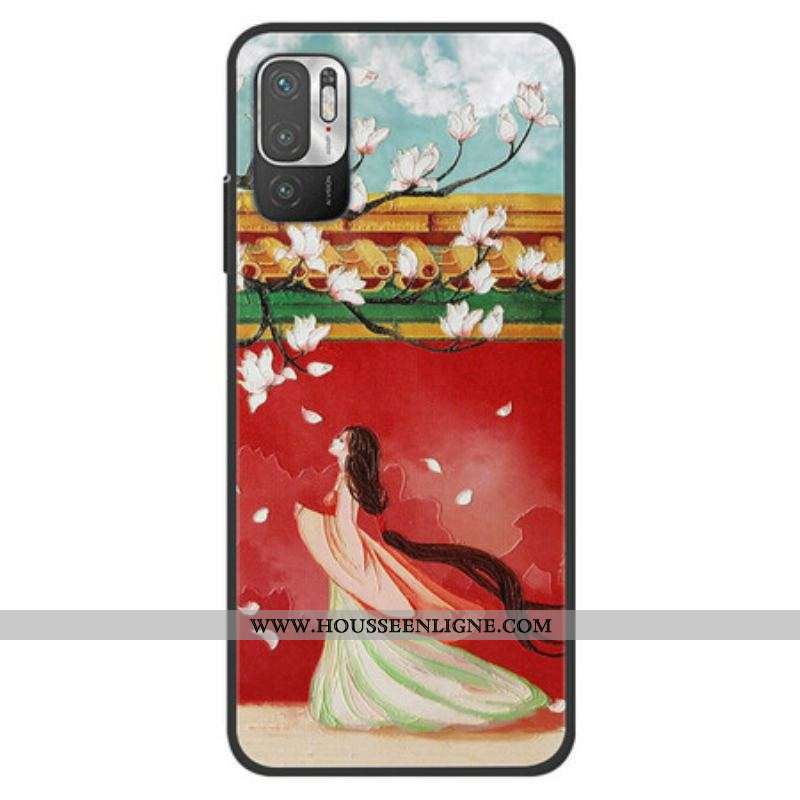 Coque Xiaomi Redmi Note 10 5G / Poco M3 Pro 5G Femme à Fleurs