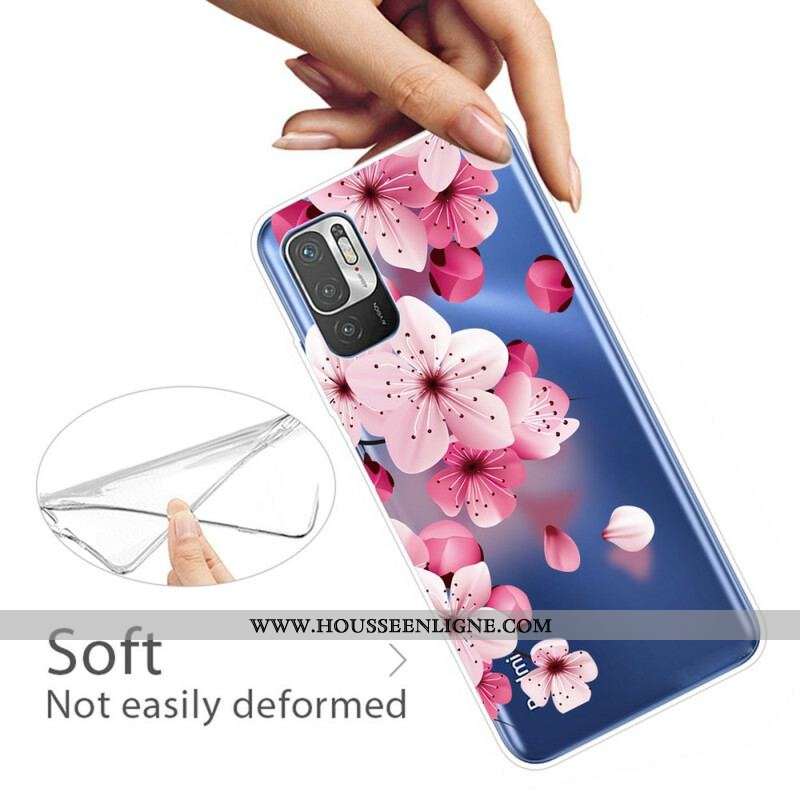 Coque Xiaomi Redmi Note 10 5G / Poco M3 Pro 5G Petites Fleurs Roses