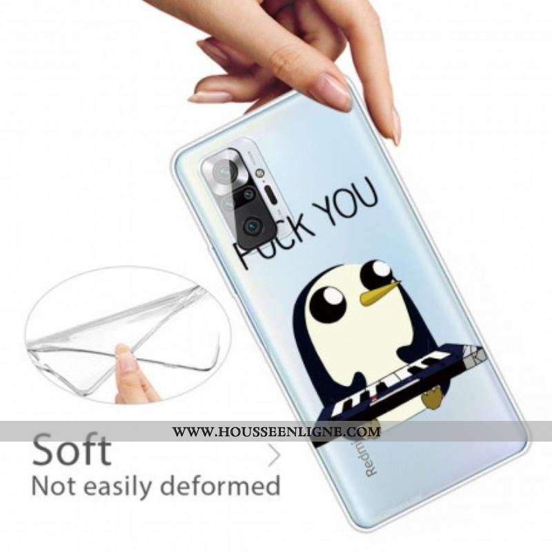 Coque Xiaomi Redmi Note 10 Pro Pingouin Fuck You
