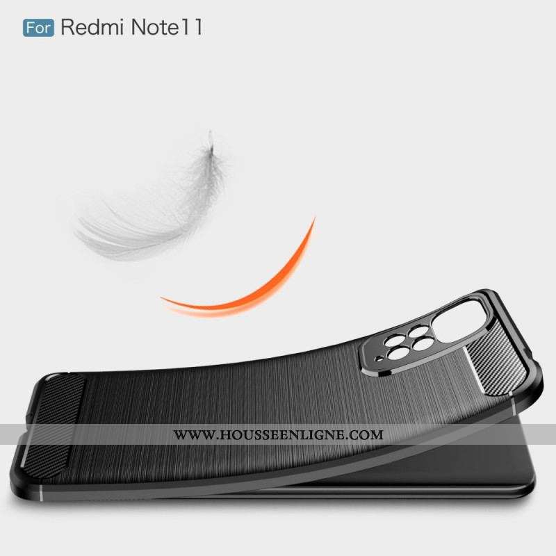 Coque Xiaomi Redmi Note 11 / 11s Fibre Carbone Brossée