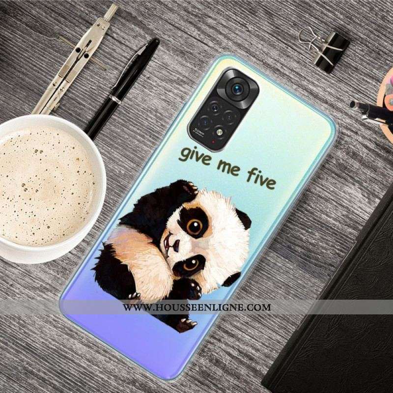 Coque Xiaomi Redmi Note 11 / 11s Transparente Panda Give Me Five