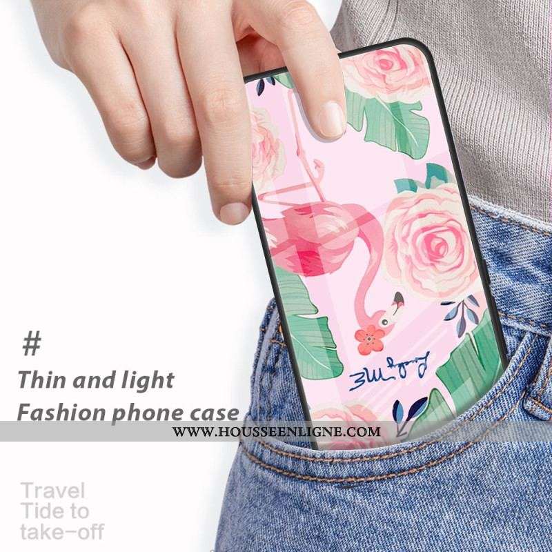 Coque Xiaomi Redmi Note 12 Pro Verre Trempé Flamant Rose