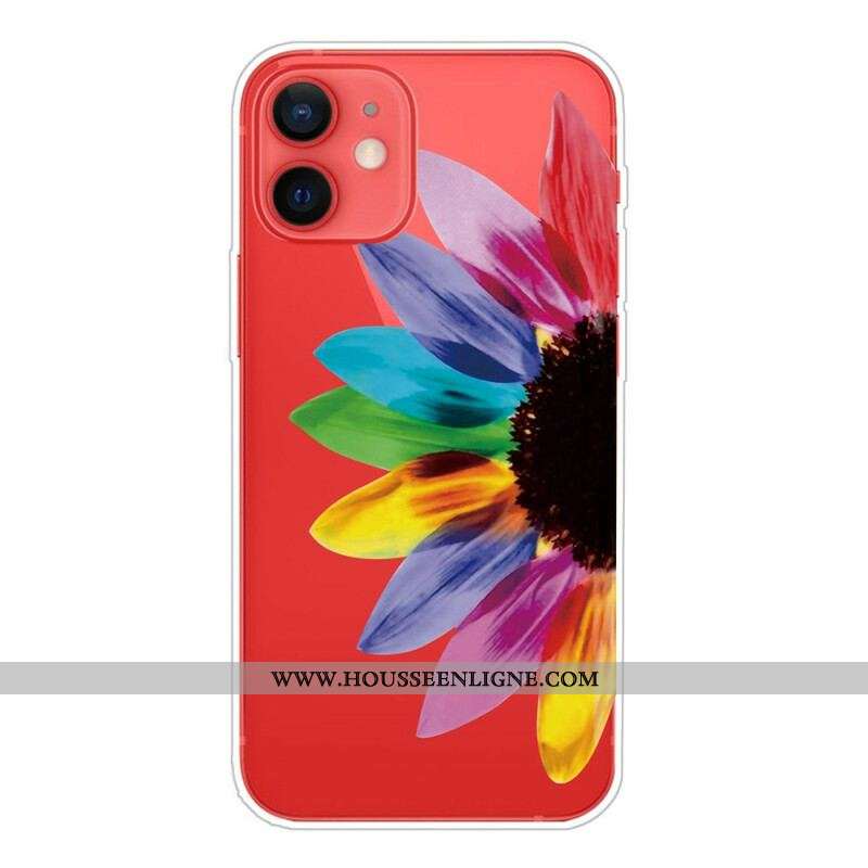Coque iPhone 13 Mini Fleur Colorée