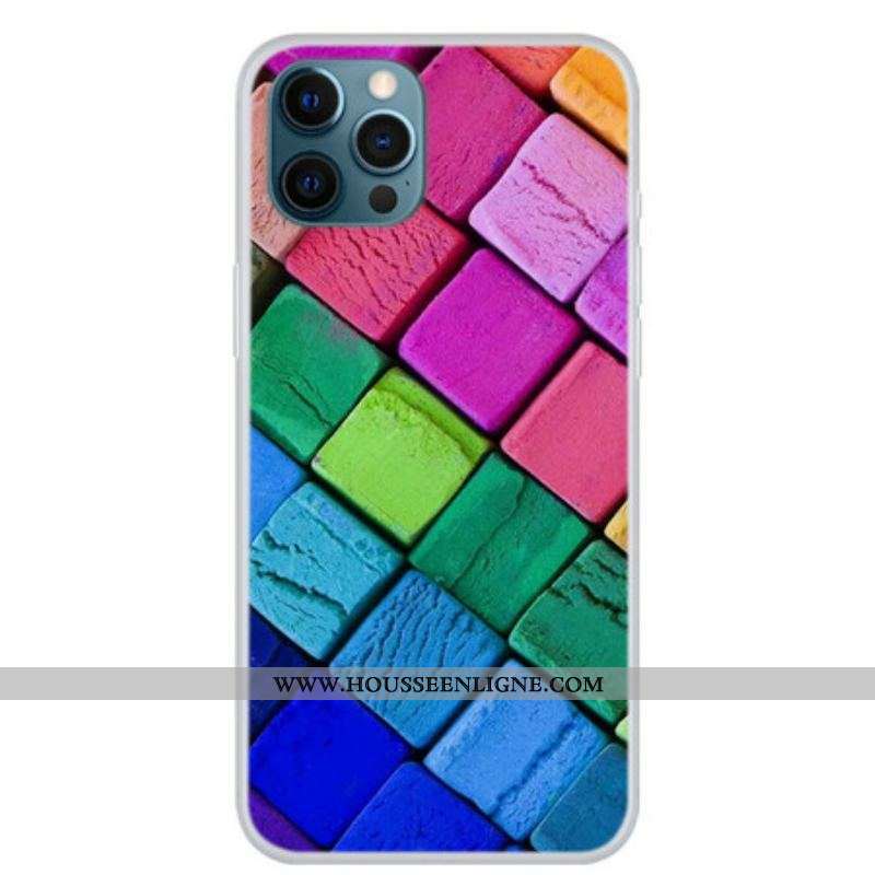 Coque iPhone 13 Pro Cubes Colorés