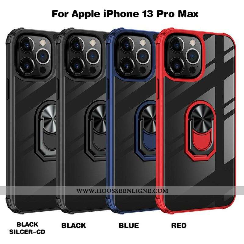 Coque iPhone 13 Pro Max Hybride Anneau Premium