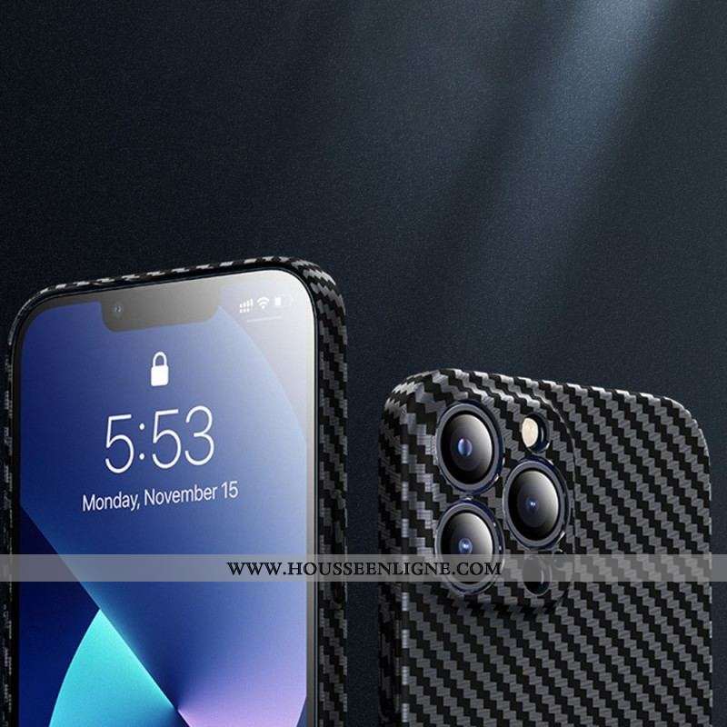 Coque iPhone 14 Fibre Carbone Design