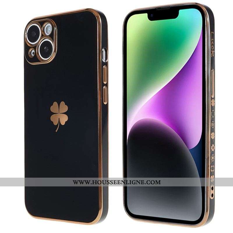 Coque iPhone 14 Plus Trèfle Lucky