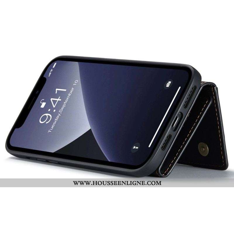 Coque iPhone 14 Pro Max Porte-Cartes Détachable DG.MING