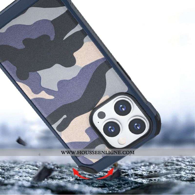 Coque iPhone 14 Pro Renforcée Camouflage