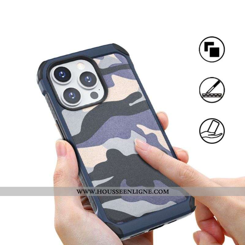 Coque iPhone 14 Pro Renforcée Camouflage