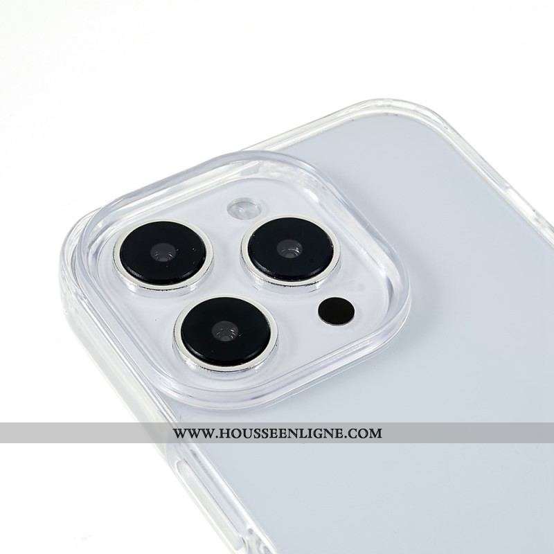 Coque iPhone 14 Pro Transparente avec Cordon Coloré