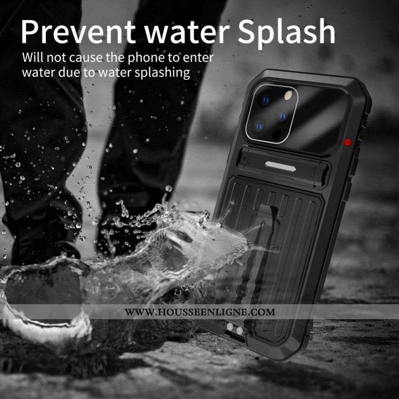 Coque iPhone 14 Pro Water Résistant avec Support et Lanières