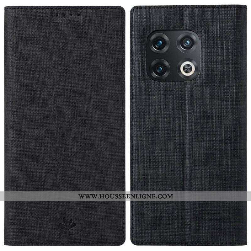 Flip Cover OnePlus 10 Pro 5G Texture Tissu VILI