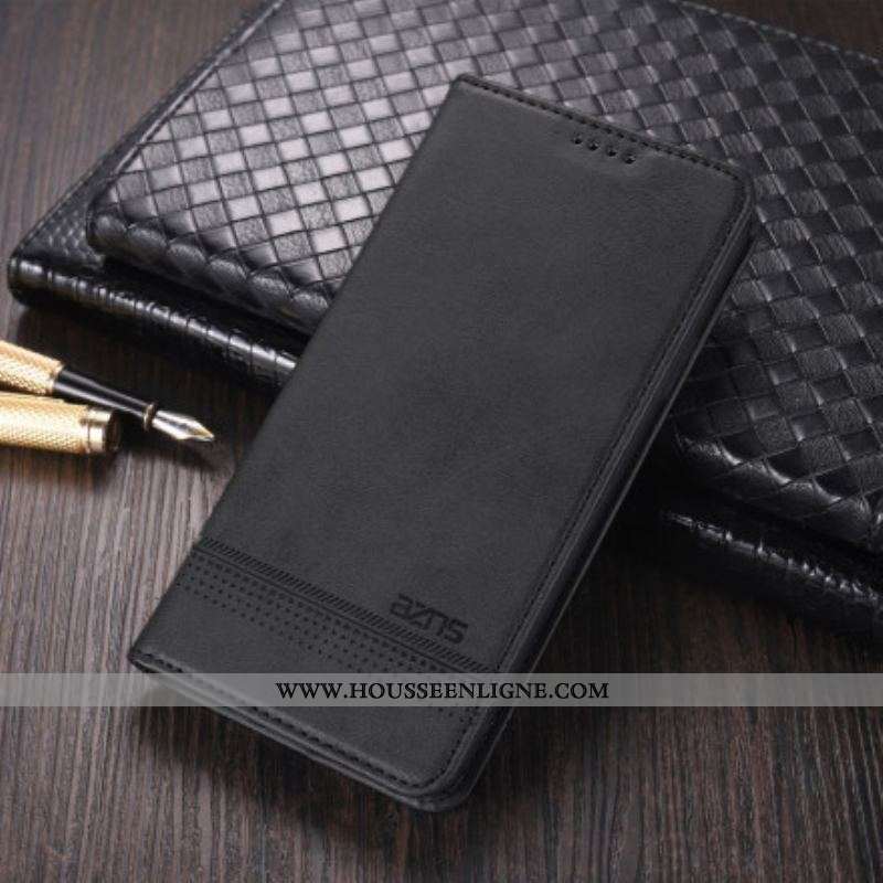 Flip Cover Oppo A15 Style Cuir AZNS