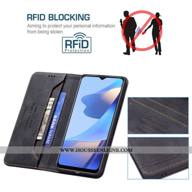 Flip Cover Oppo A16 / A16s Binfen Color RFID Couture