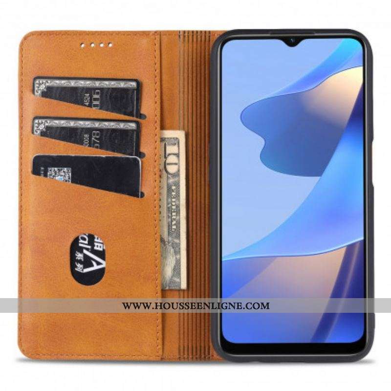 Flip Cover Oppo A16 / A16s Style Cuir AZNS