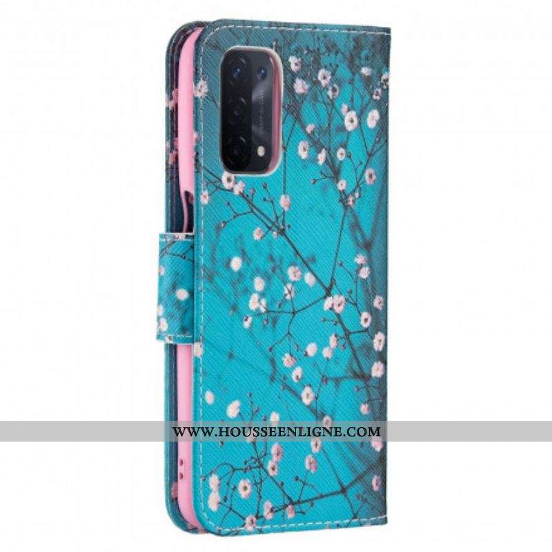 Flip Cover Oppo A54 5G / A74 5G Branches Fleuries