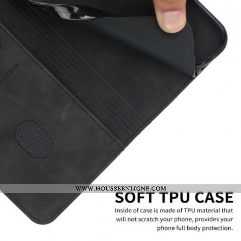 Flip Cover Oppo A94 5G Skin-Touch style Cubique