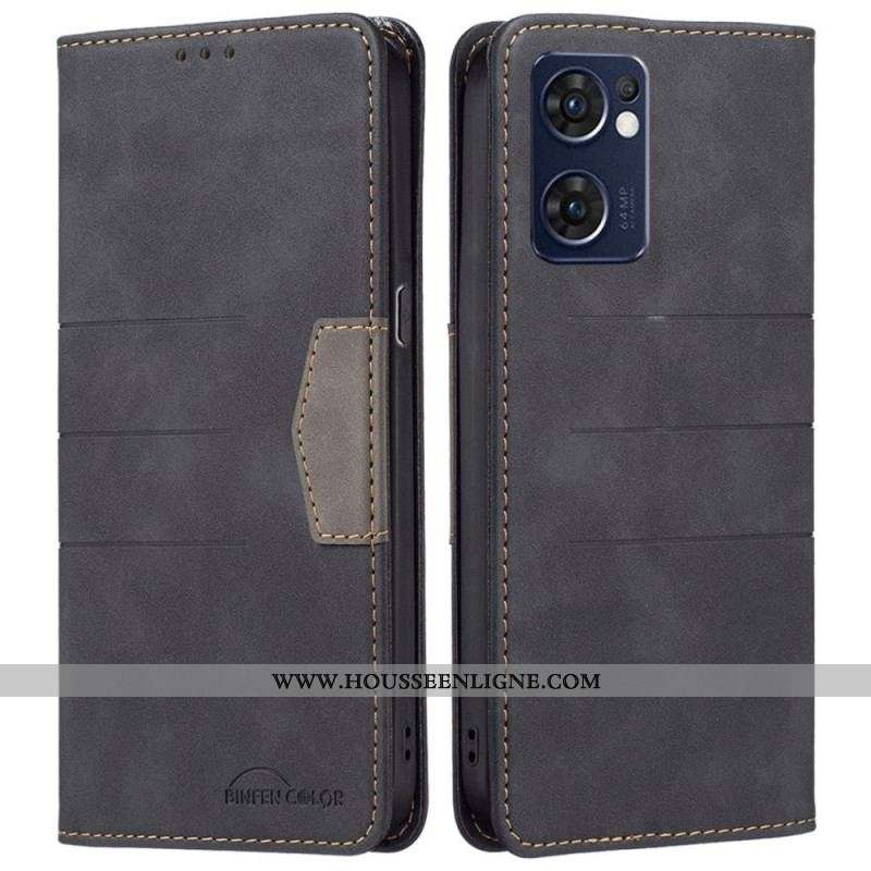 Flip Cover Oppo Find X5 Lite Style Cuir Binfen Color