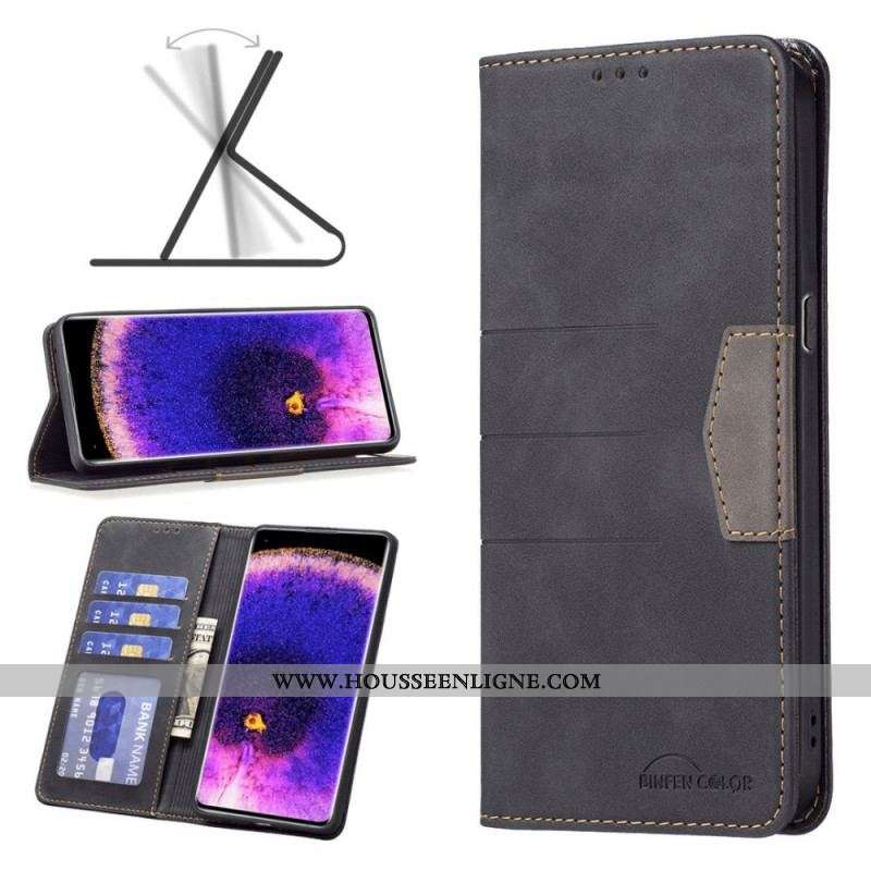 Flip Cover Oppo Find X5 Lite Style Cuir Binfen Color