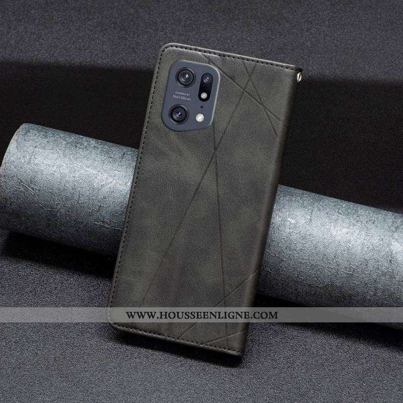 Flip Cover Oppo Find X5 Pro Losanges
