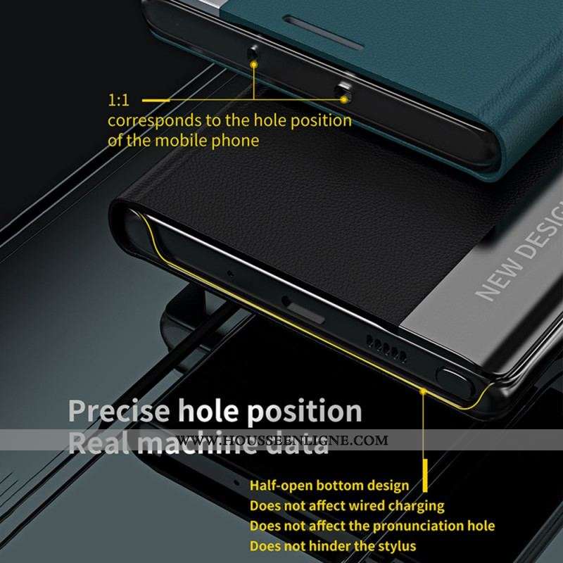 Flip Cover Samsung Galaxy A12 / M12 Simili Cuir