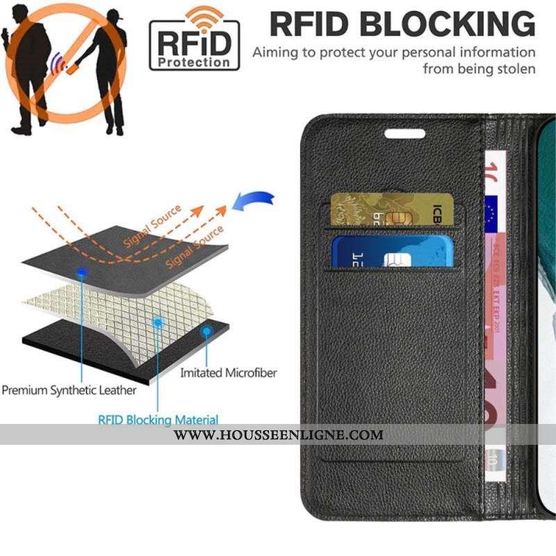 Flip Cover Samsung Galaxy A14 5G / A14 Losanges RFID