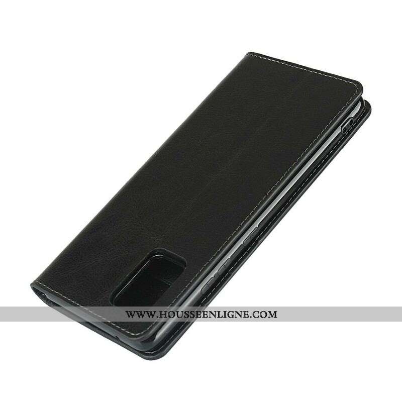 Flip Cover Samsung Galaxy A51 5G Cuir Véritable