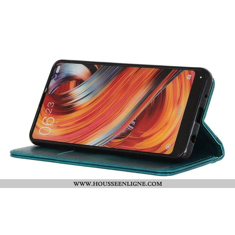 Flip Cover Samsung Galaxy A52 4G / A52 5G / A52s 5G Cuir Litchi Fendu Élégance