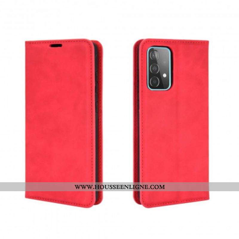 Flip Cover Samsung Galaxy A52 4G / A52 5G / A52s 5G Effet Cuir Douceur
