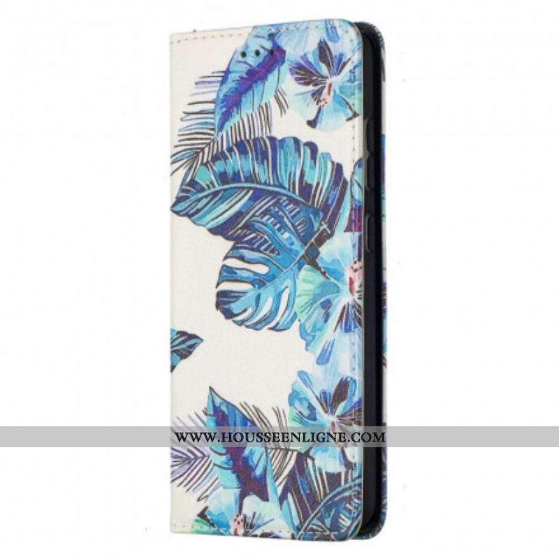 Flip Cover Samsung Galaxy A52 4G / A52 5G / A52s 5G Feuilles