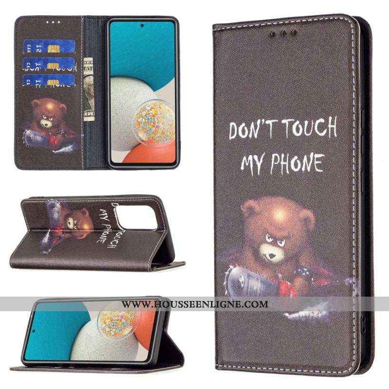 Flip Cover Samsung Galaxy A53 5G Ours Dangereux