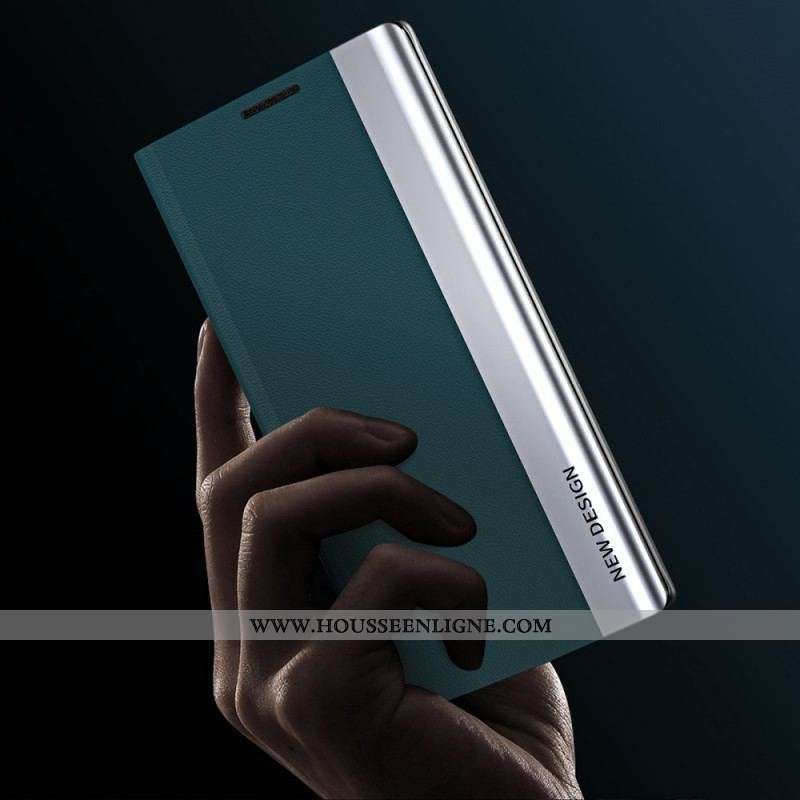 Flip Cover Samsung Galaxy A53 5G Simili Cuir New Design