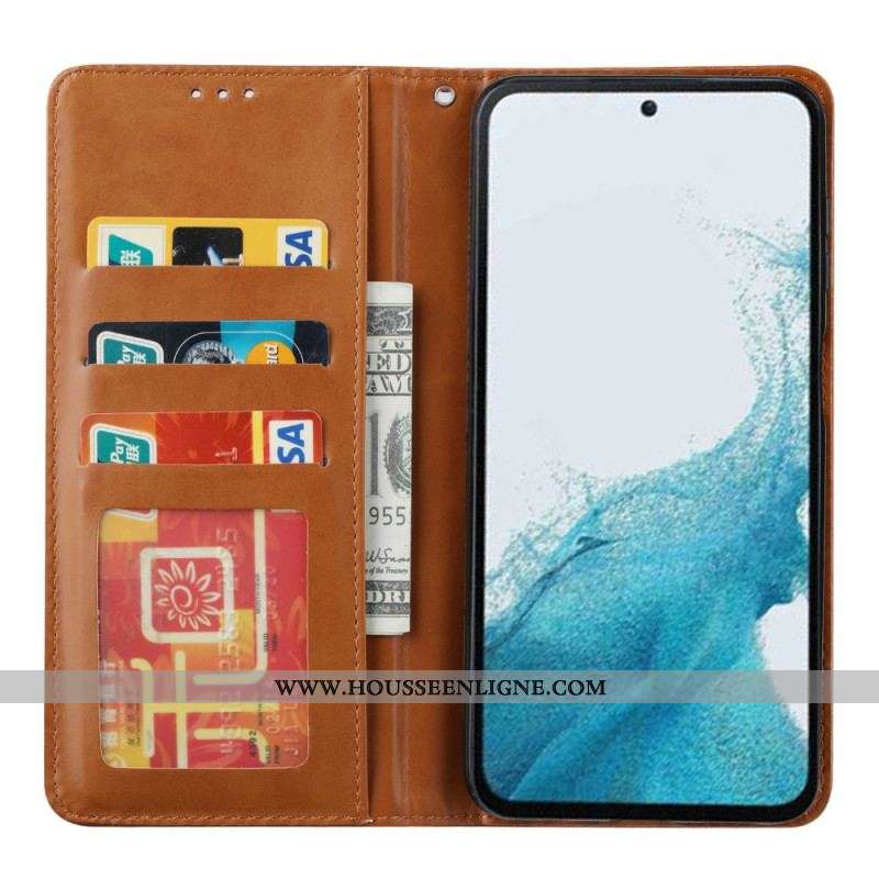 Flip Cover Samsung Galaxy A54 5G Simili Cuir Porte-Cartes